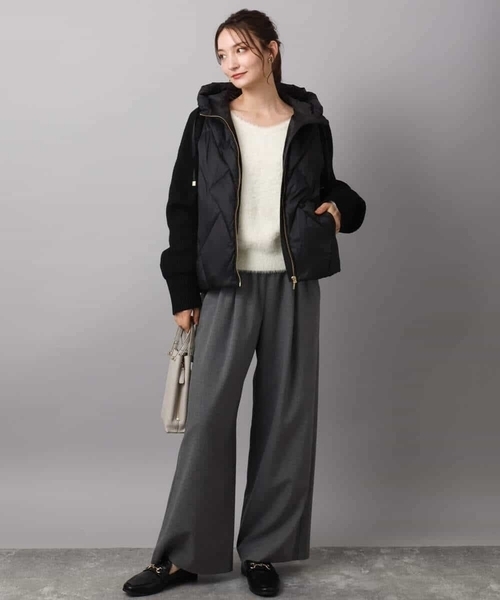 ニットスリーブダウンブルゾン（ダウンジャケット/コート）｜MK MICHEL