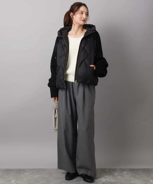 ニットスリーブダウンブルゾン（ダウンジャケット/コート）｜MK MICHEL