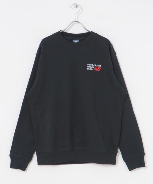 new balance ブラック セーター サイズ7 セール】NEW BALANCE プレミアムロゴスウェットクルー（スウェット