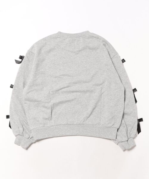 coca（coca）（コカ）の「キッズ　袖リボンスウェットトップス（スウェット・キッズ・グレー/ブラック・120/130/140/150）」の22枚目の写真