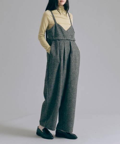 kapital 2wayつなぎ オールインワン 2Way Tweed Bustier Combinaison（つなぎ/オールインワン）｜EN NEUME
