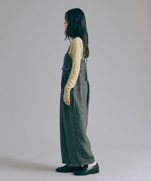EN NEUME（エンノイム）の「2Way Tweed Bustier Combinaison（つなぎ/オールインワン・レディース・ブラウン/ブラック/カーキ・FREE）」の10枚目の写真