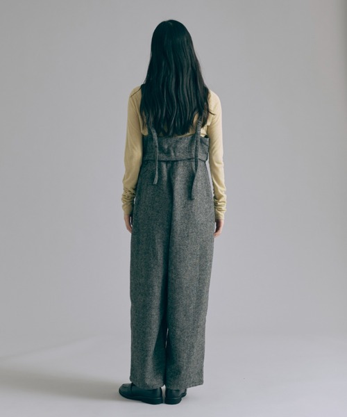EN NEUME（エンノイム）の「2Way Tweed Bustier Combinaison（つなぎ/オールインワン・レディース・ブラウン/ブラック/カーキ・FREE）」の11枚目の写真