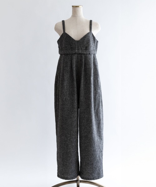 EN NEUME（エンノイム）の「2Way Tweed Bustier Combinaison（つなぎ/オールインワン・レディース・ブラウン/ブラック/カーキ・FREE）」の12枚目の写真