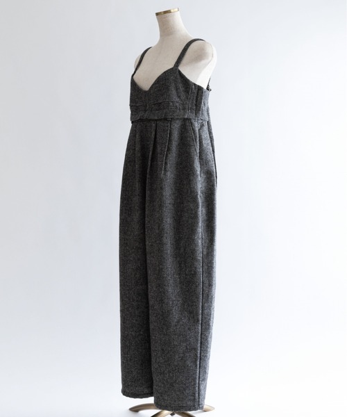 EN NEUME（エンノイム）の「2Way Tweed Bustier Combinaison（つなぎ/オールインワン・レディース・ブラウン/ブラック/カーキ・FREE）」の13枚目の写真