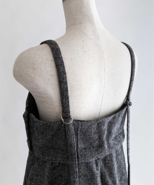EN NEUME（エンノイム）の「2Way Tweed Bustier Combinaison（つなぎ/オールインワン・レディース・ブラウン/ブラック/カーキ・FREE）」の21枚目の写真