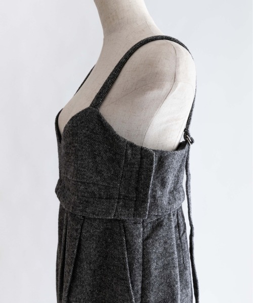 EN NEUME（エンノイム）の「2Way Tweed Bustier Combinaison（つなぎ/オールインワン・レディース・ブラウン/ブラック/カーキ・FREE）」の22枚目の写真