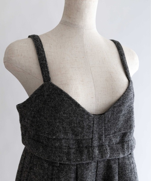 EN NEUME（エンノイム）の「2Way Tweed Bustier Combinaison（つなぎ/オールインワン・レディース・ブラウン/ブラック/カーキ・FREE）」の20枚目の写真
