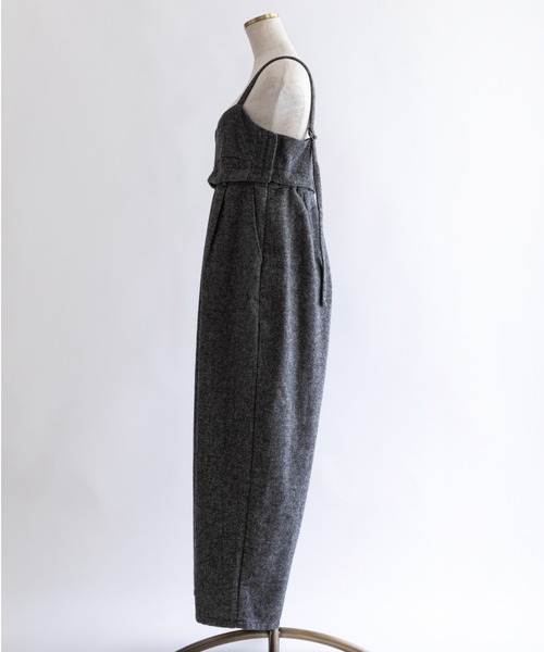 EN NEUME（エンノイム）の「2Way Tweed Bustier Combinaison（つなぎ/オールインワン・レディース・ブラウン/ブラック/カーキ・FREE）」の14枚目の写真