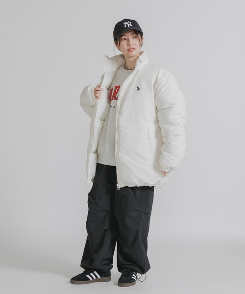 U.S. POLO ASSN.(ユーエスポロアッスン)の「U.S. POLO ASSN./ユーエスポロアッスン 刺繍ロゴ 中綿ダウンジャケット 冬服(ダウンジャケット/コート・メンズ・カーキ/アイボリー/ベージュ/ブラック・S/M/L)」の16枚目の写真