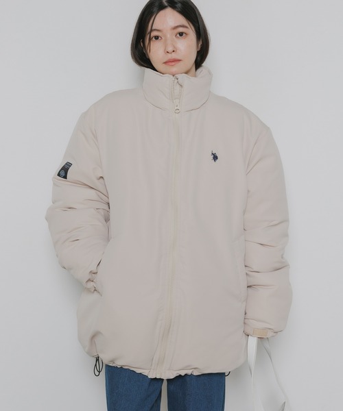 U.S. POLO ASSN.(ユーエスポロアッスン)の「U.S. POLO ASSN./ユーエスポロアッスン 刺繍ロゴ 中綿ダウンジャケット 冬服(ダウンジャケット/コート・メンズ・カーキ/アイボリー/ベージュ/ブラック・S/M/L)」の5枚目の写真