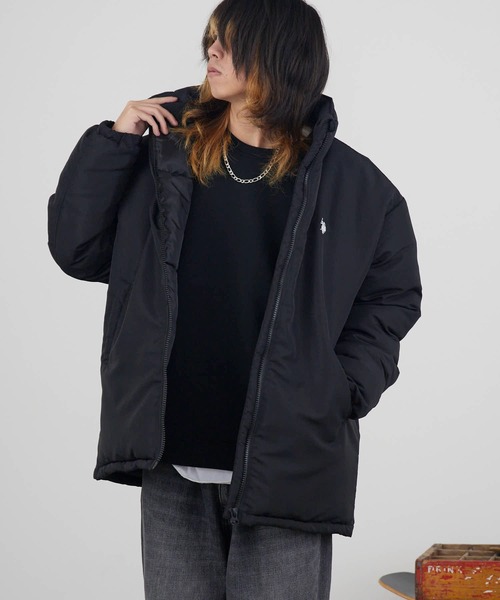 U.S. POLO ASSN.(ユーエスポロアッスン)の「U.S. POLO ASSN./ユーエスポロアッスン 刺繍ロゴ 中綿ダウンジャケット 冬服(ダウンジャケット/コート・メンズ・カーキ/アイボリー/ベージュ/ブラック・S/M/L)」の14枚目の写真