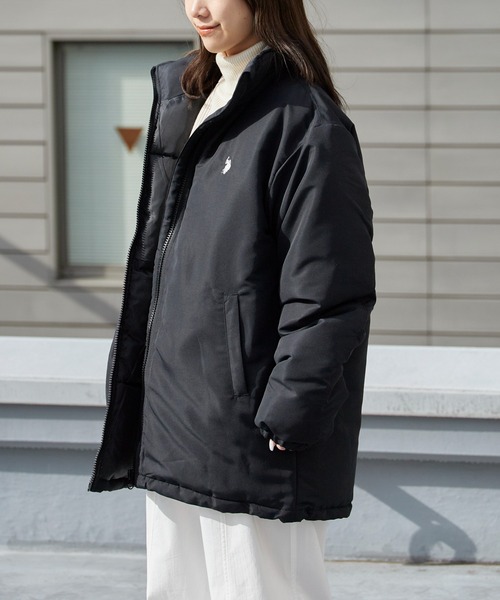 U.S. POLO ASSN./ユーエスポロアッスン 刺繍ロゴ 中綿ダウンジャケット