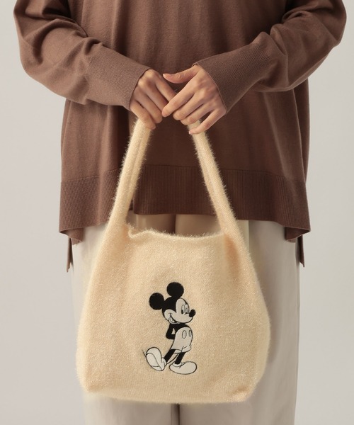 Elura(エルーラ)の「ミッキーラメトート/588547(トートバッグ・レディース・オフホワイト/シルバー・ONE SIZE)」の1枚目の写真