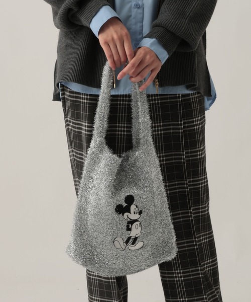 Elura(エルーラ)の「ミッキーラメトート/588547(トートバッグ・レディース・オフホワイト/シルバー・ONE SIZE)」の14枚目の写真