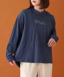 EMAGO ｷｯﾁﾝ刺繍ﾊﾞﾙｰﾝﾌﾟﾙｵｰﾊﾞｰ 長袖