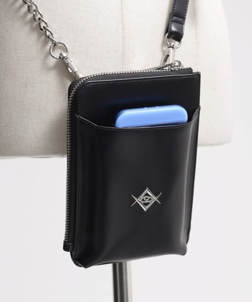 REFLEM(レフレム)の「『REFLEM/レフレム』ロゴチャーム付きウォレットポーチ(ショルダーバッグ・レディース・シルバー/ブラック・FREE)」の14枚目の写真