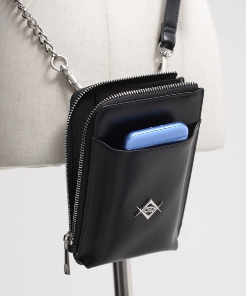 REFLEM(レフレム)の「『REFLEM/レフレム』ロゴチャーム付きウォレットポーチ(ショルダーバッグ・レディース・シルバー/ブラック・FREE)」の15枚目の写真
