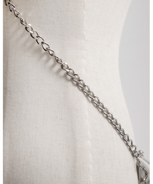 REFLEM(レフレム)の「『REFLEM/レフレム』ロゴチャーム付きウォレットポーチ(ショルダーバッグ・レディース・シルバー/ブラック・FREE)」の9枚目の写真