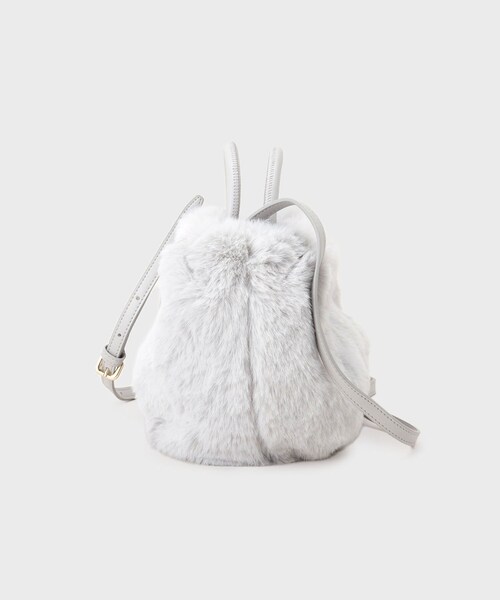 2WAY】フェイクファーラウンドショルダーバッグ（ショルダーバッグ