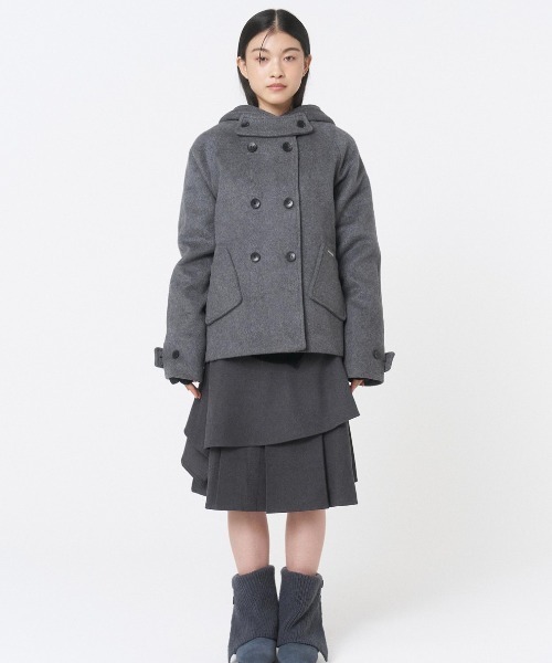 HOODIE DOUBLE BUTTON COAT（その他アウター）｜Miseki SEOUL