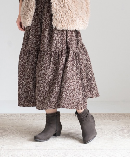 JELLY BEANS（ジェリービーンズ）の「スエードルーズショートブーツ(211-57358)JELLY BEANS(ジェリービーンズ)（ブーツ・レディース・ダークブラウン/グレー/ブラック系・LL/L/M/S）」の18枚目の写真