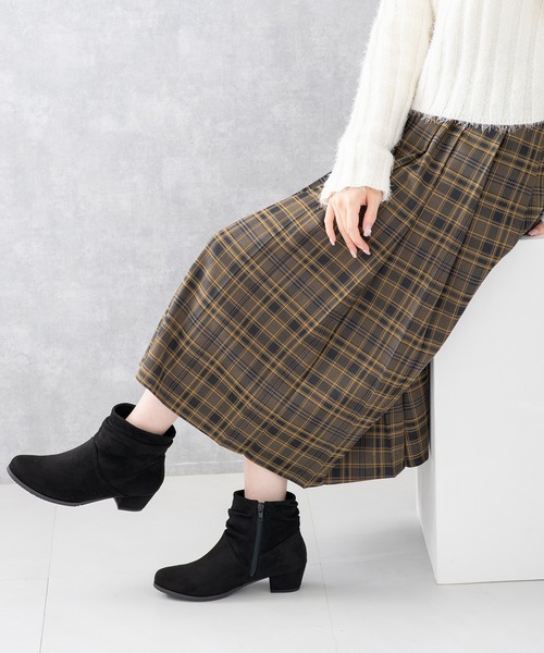 JELLY BEANS（ジェリービーンズ）の「スエードルーズショートブーツ(211-57358)JELLY BEANS(ジェリービーンズ)（ブーツ・レディース・ダークブラウン/グレー/ブラック系・LL/L/M/S）」の15枚目の写真