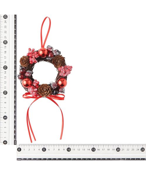 セール】ミニ リース XS レッド（インテリア雑貨）｜Francfranc