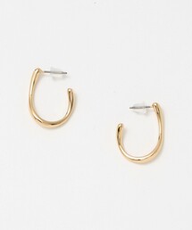 green label relaxing | ドロップフープ ウェーブ ピアス(ピアス（両耳用）)