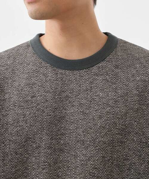 THE SHOP TK （ザ ショップ ティーケー ）の「【裏起毛で暖かい】レトロフリーススウェット 洗濯機OK（スウェット・メンズ・ネイビー/チャコールグレー/ブルーグリーン・02/04/03）」の19枚目の写真