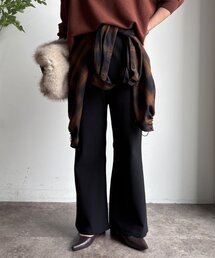 DouDou | 裏起毛セミフレアイージーパンツ(その他パンツ)