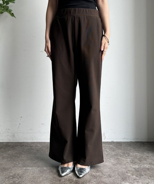 DouDou（ドゥドゥ）の「裏起毛セミフレアイージーパンツ（その他パンツ・レディース・ライトベージュ/ブラック/ブラウン・36/38）」の22枚目の写真