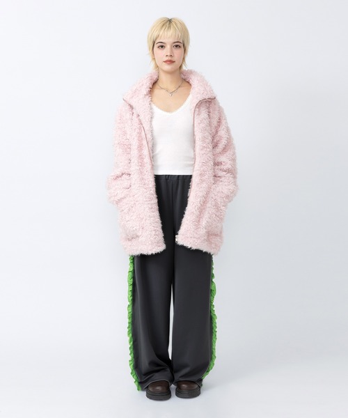 PUNYUS(プニュズ)の「サイドフリルジャージパンツ(その他パンツ・レディース・ブラウン/ブラック/グレー・1/3/4/2)」の4枚目の写真