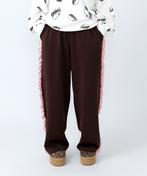 PUNYUS(プニュズ)の「サイドフリルジャージパンツ(その他パンツ・レディース・ブラウン/ブラック/グレー・1/3/4/2)」の12枚目の写真