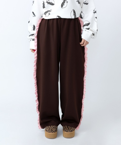 PUNYUS(プニュズ)の「サイドフリルジャージパンツ(その他パンツ・レディース・ブラウン/ブラック/グレー・1/3/4/2)」の15枚目の写真