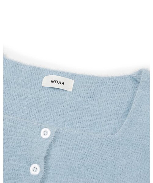 MOAA（モア）の「スクエアネッククロップカーディガン (SKY BLUE)（カーディガン/ボレロ・レディース・その他・SMALL/MEDIUM）」の4枚目の写真