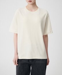 ウィメンズリラックスフィットクルーネックTシャツ[エクリュ]
