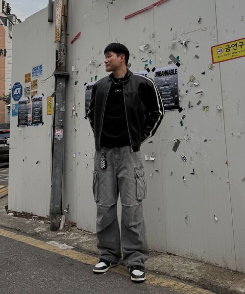 MUSINSA STANDARD（ムシンサスタンダード）の「デニムパラシュートカーゴパンツ[グレー]（デニムパンツ・メンズ・その他・40/38/42/36/34/32/30/31/33/26/27/28/29）」の9枚目の写真