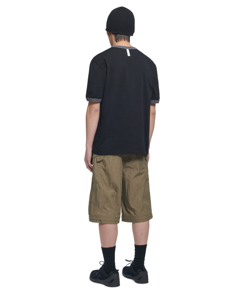 NOMANUAL(NOMANUAL)の「N.D RINGER T-SHIRT - BLACK(Tシャツ/カットソー・レディース・その他・MEDIUM/LARGE/X-LARGE/SMALL)」の4枚目の写真