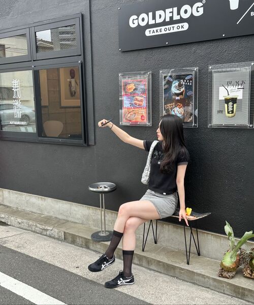NOMANUAL(NOMANUAL)の「N.D RINGER T-SHIRT - BLACK(Tシャツ/カットソー・レディース・その他・MEDIUM/LARGE/X-LARGE/SMALL)」の6枚目の写真