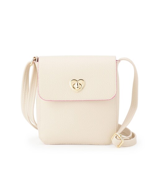 SHOO・LA・RUE（シューラルー）の「ソフトレザー調ポシェット（ショルダーバッグ・キッズ・ベビーピンク/ベージュ・00）」の3枚目の写真