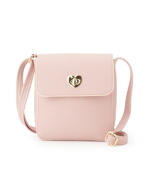 SHOO・LA・RUE（シューラルー）の「ソフトレザー調ポシェット（ショルダーバッグ・キッズ・ベビーピンク/ベージュ・00）」の4枚目の写真