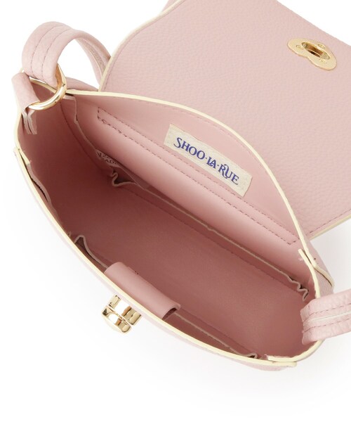 SHOO・LA・RUE（シューラルー）の「ソフトレザー調ポシェット（ショルダーバッグ・キッズ・ベビーピンク/ベージュ・00）」の9枚目の写真