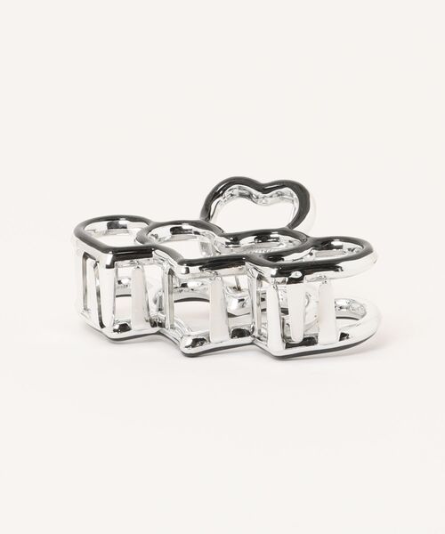 Heather（ヘザー）の「モチーフハートバンス　608738（バレッタ/ヘアクリップ・レディース・ピンク/アイボリー/ブラック・ONE SIZE）」の8枚目の写真