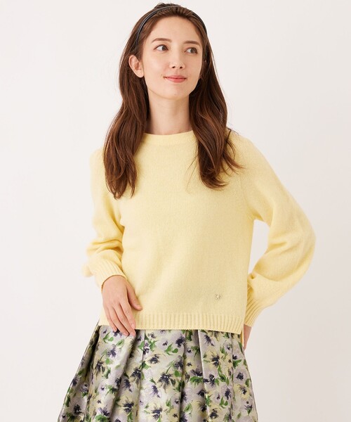 TO BE CHIC(トゥー ビー シック)の「クーマラム プルオーバー(ニット/セーター・レディース・ブラック/ピンク系その他2/グレー系その他2/イエロー・40/42)」の3枚目の写真