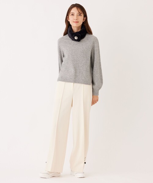 TO BE CHIC(トゥー ビー シック)の「クーマラム プルオーバー(ニット/セーター・レディース・ブラック/ピンク系その他2/グレー系その他2/イエロー・40/42)」の5枚目の写真