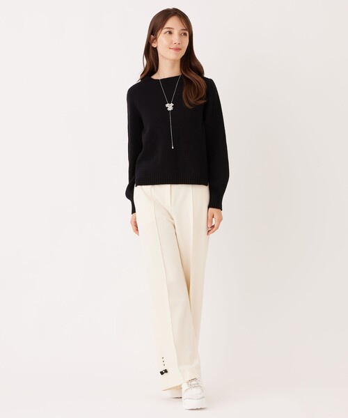 TO BE CHIC(トゥー ビー シック)の「クーマラム プルオーバー(ニット/セーター・レディース・ブラック/ピンク系その他2/グレー系その他2/イエロー・40/42)」の6枚目の写真