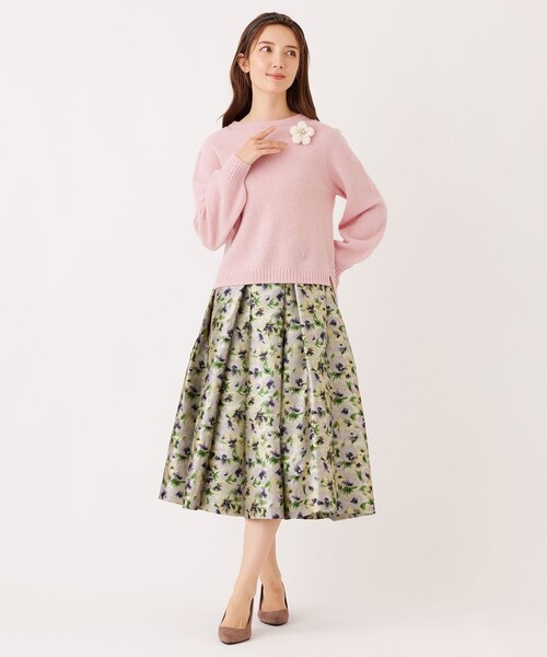 TO BE CHIC(トゥー ビー シック)の「クーマラム プルオーバー(ニット/セーター・レディース・ブラック/ピンク系その他2/グレー系その他2/イエロー・40/42)」の7枚目の写真