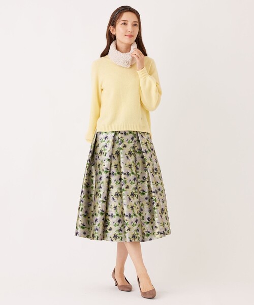 TO BE CHIC(トゥー ビー シック)の「クーマラム プルオーバー(ニット/セーター・レディース・ブラック/ピンク系その他2/グレー系その他2/イエロー・40/42)」の8枚目の写真