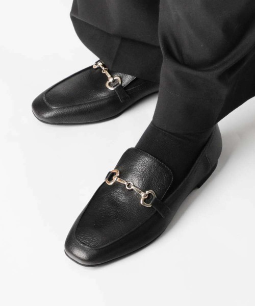 【FABIO RUSCONI】ファビオルスコーニ スクエアトゥ ビットローファー FABIO RUSCONI SQUARE TOE BIT LOAFER ファビオルスコーニ スクエア